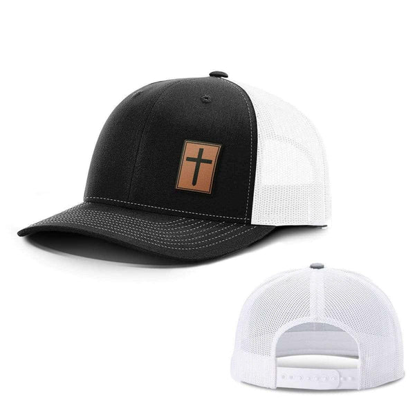 Cross Leather Patch Hats