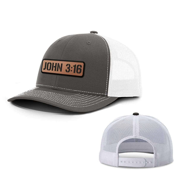 John 316 Leather Patch Hats