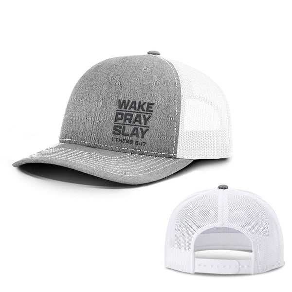 Wake Pray Slay Lower Left Hats