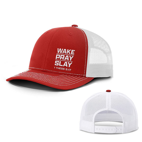 Wake Pray Slay Lower Left Hats