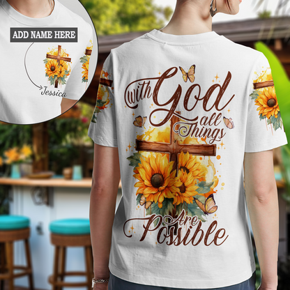 With God All Things Are Possible T-Shirt 1