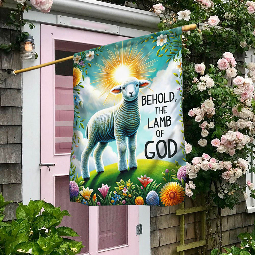 FLAGWIX  Lamb Easter Day Behold The Lamb of God Flag