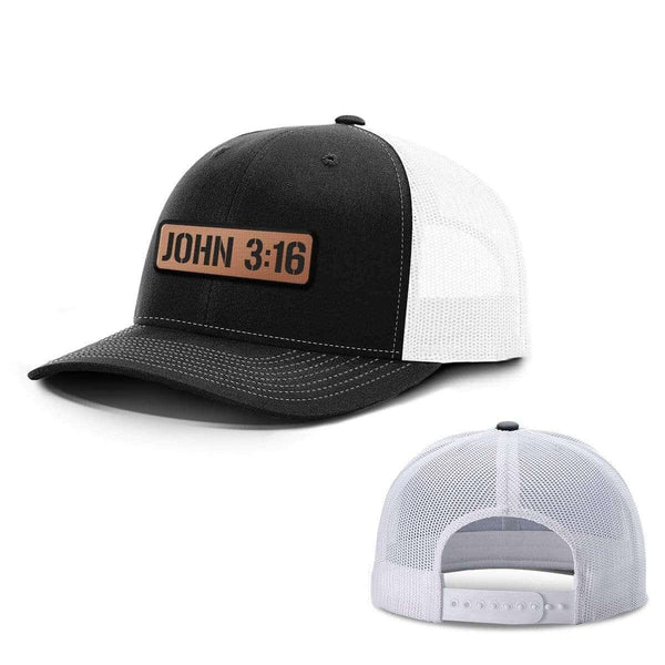 John 316 Leather Patch Hats