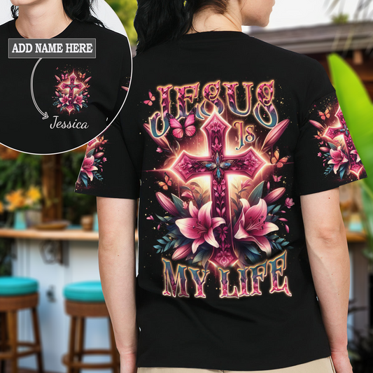 Jesus Is My Life Cross T-Shirt