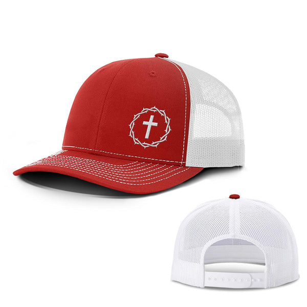 Crown of Thorns Cross Lower Left Hats