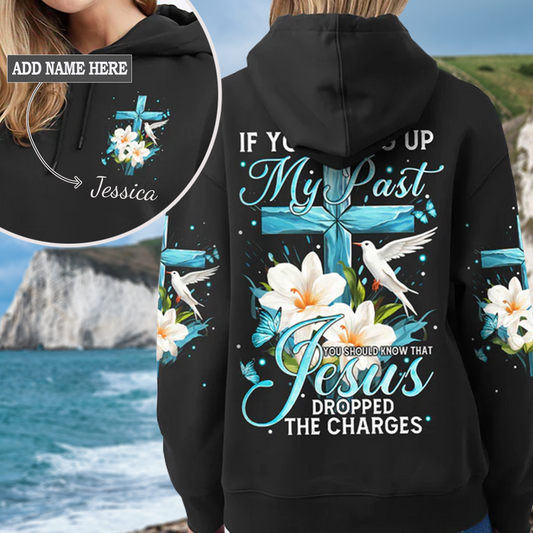 Jesus Dropped The Charges Women's All Over Print Hoodie