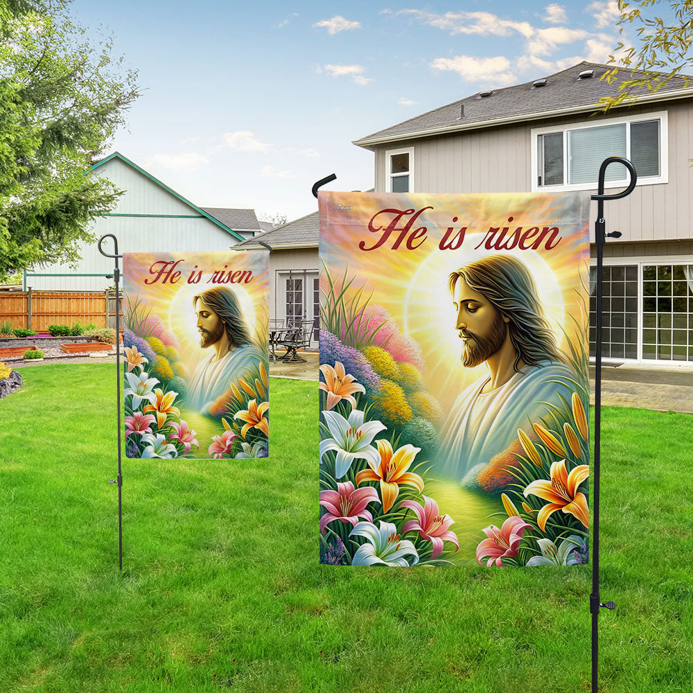 FLAGWIX  Jesus Christ Easter Day He Is Risen Flag