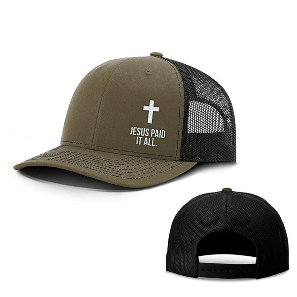 Jesus Paid it All Lower Left Hats