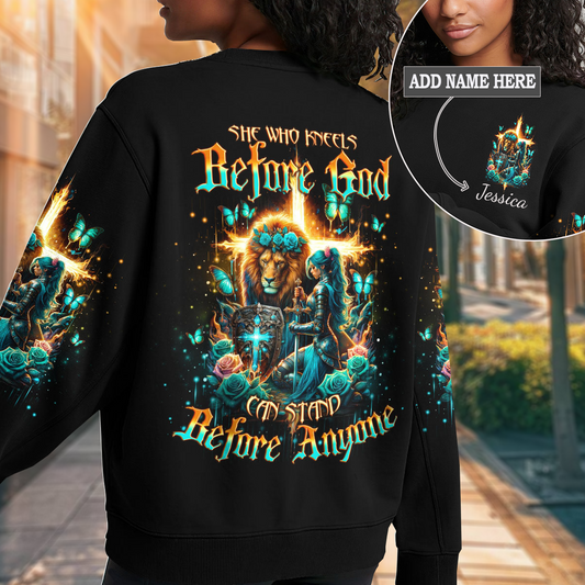 She Who Kneels Before God Lion Warrior Sweatshirt 3