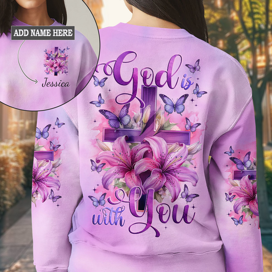 God Is With You Women's All Over Print Sweatshirt