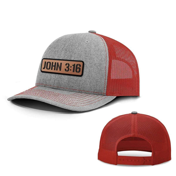 John 316 Leather Patch Hats