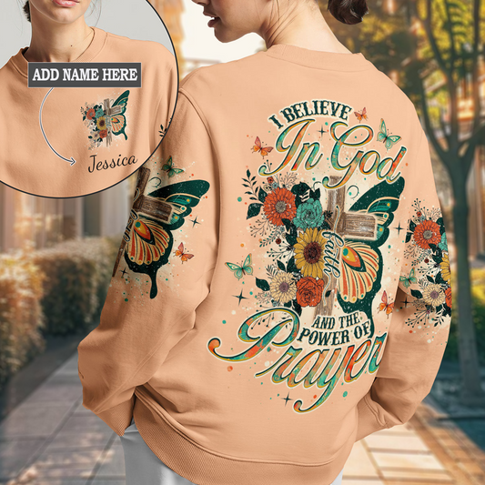 I Believe In God Butterfly Sweatshirt