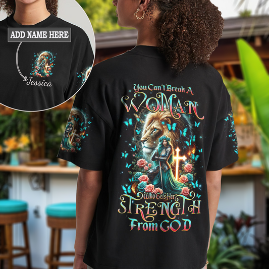 You Can't Break A Woman Warrior Lion T-Shirt