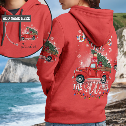 Jesus Take The Wheel Christmas Women's All Over Print Hoodie 7