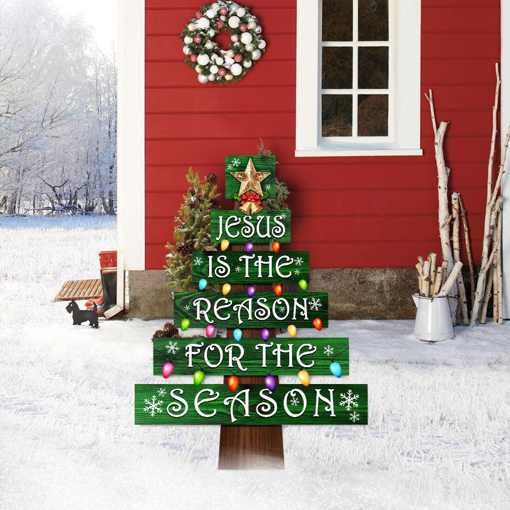 Christmas Metal Sign Jesus Is The Reason For The Season