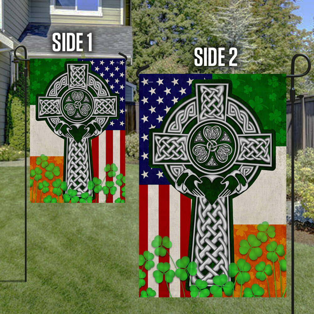 Irish American Flag Irish Celtic Christian Flag THB3706Fv1