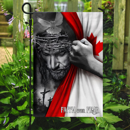 Jesus Flag Jesus Faith Over Fear Canadian Flag