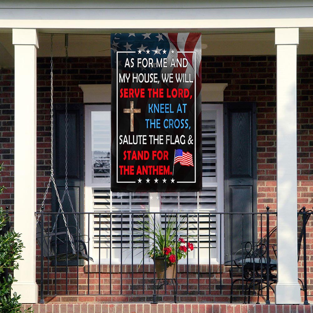 FLAGWIX Patriotic Flag As For Me And My House We Will Serve The Lord Flag