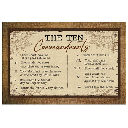 10 Commandments Wall Art Canvas