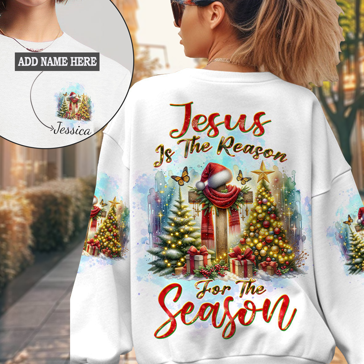 Jesus The Reason Christmas Sweatshirt 2