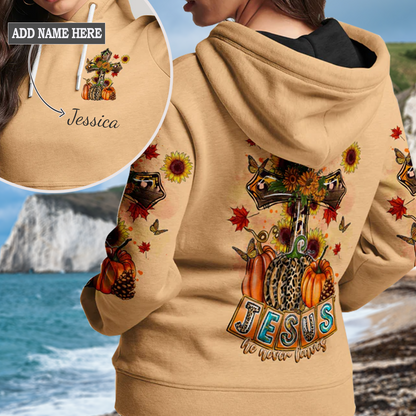 Fall For Jesus Autumn Women's All Over Print Hoodie