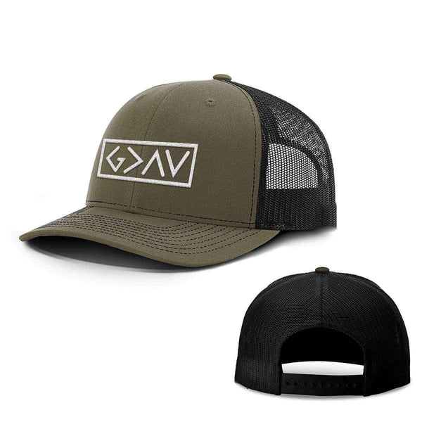 God is Greater Than the Highs and Lows Hats