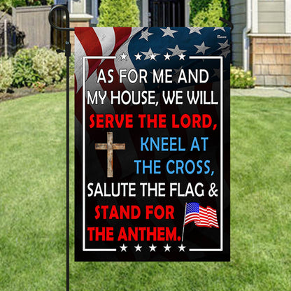 FLAGWIX Patriotic Flag As For Me And My House We Will Serve The Lord Flag