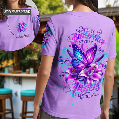 When Butterflies Appear Angels Are Near T-Shirt