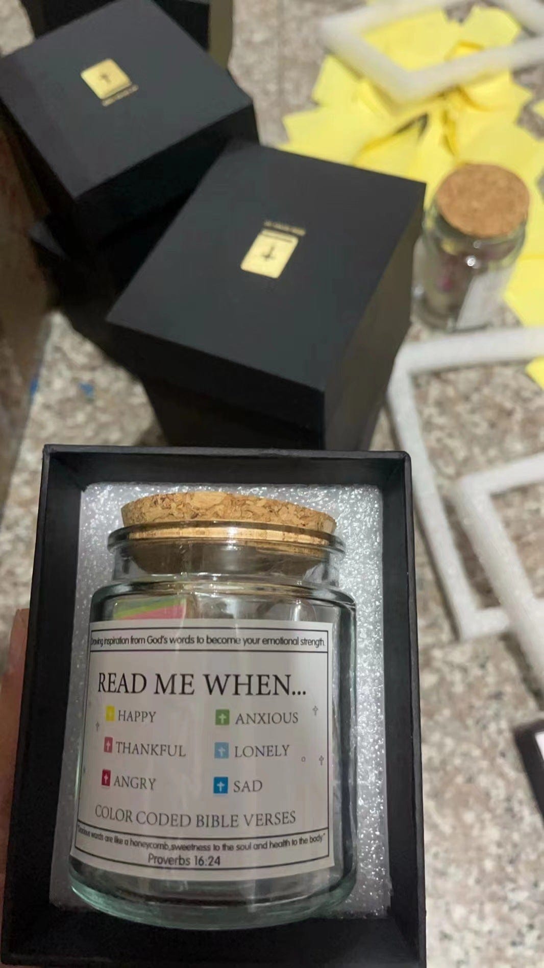 Handmade 90 Days Daily Grace Jar
