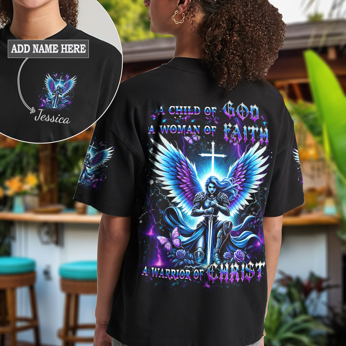 A Child Of God A Woman Of Faith T-Shirt 4