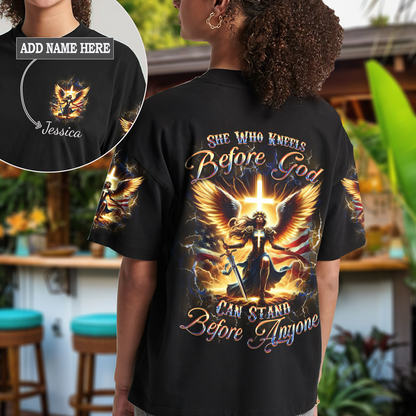 She Who Kneels Before God T-Shirt 4