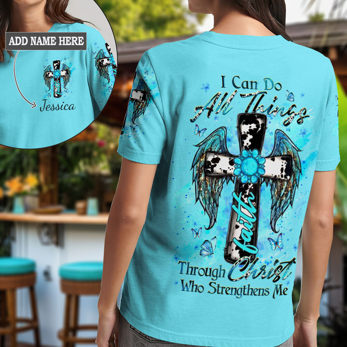 I Can Do All Things Women's All Over Print T-Shirt 2