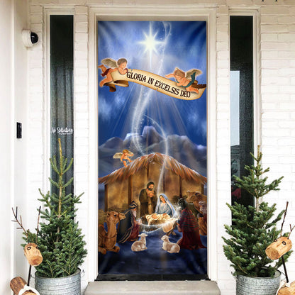 Nativity Scene Door Cover, Jesus Is Born