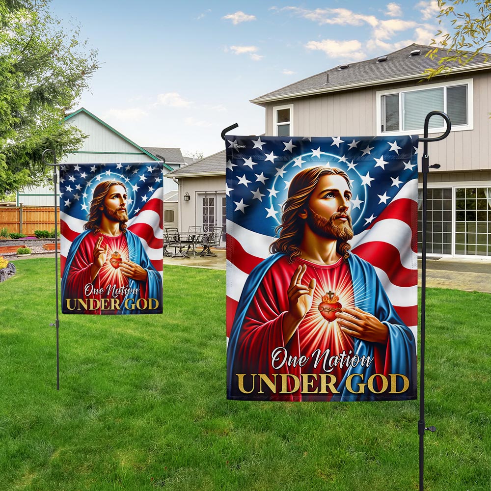 FLAGWIX  Jesus Christ American Flag One Nation Under God Flag
