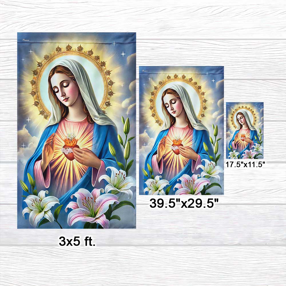 Immaculate Conception Virgin Mary Blessed Virgin Mary Flag