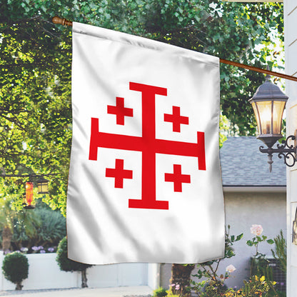 Jerusalem Catholic Cross Flag Crusader Flag