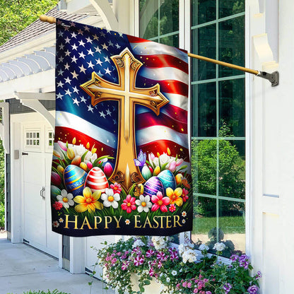 FLAGWIX  Christian Cross Happy Easter Day Flag