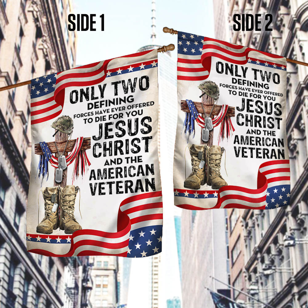 Flagwix American Flag - Only Jesus Christ and American Veteran Can Die For You, US Veteran Flag
