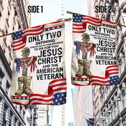 Flagwix American Flag - Only Jesus Christ and American Veteran Can Die For You, US Veteran Flag