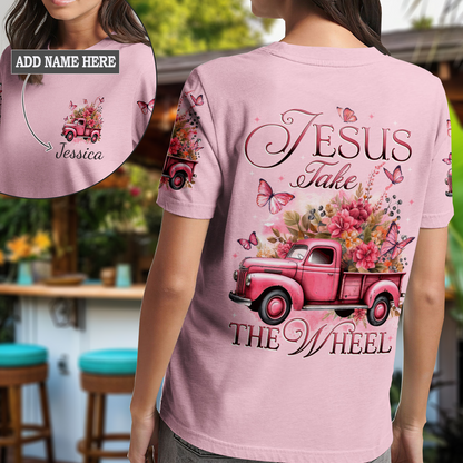 Jesus Take The Wheel Women's All Over Print Tshirt