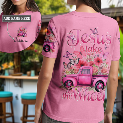 Jesus Take The Wheel Women's All Over Print Tshirt 1