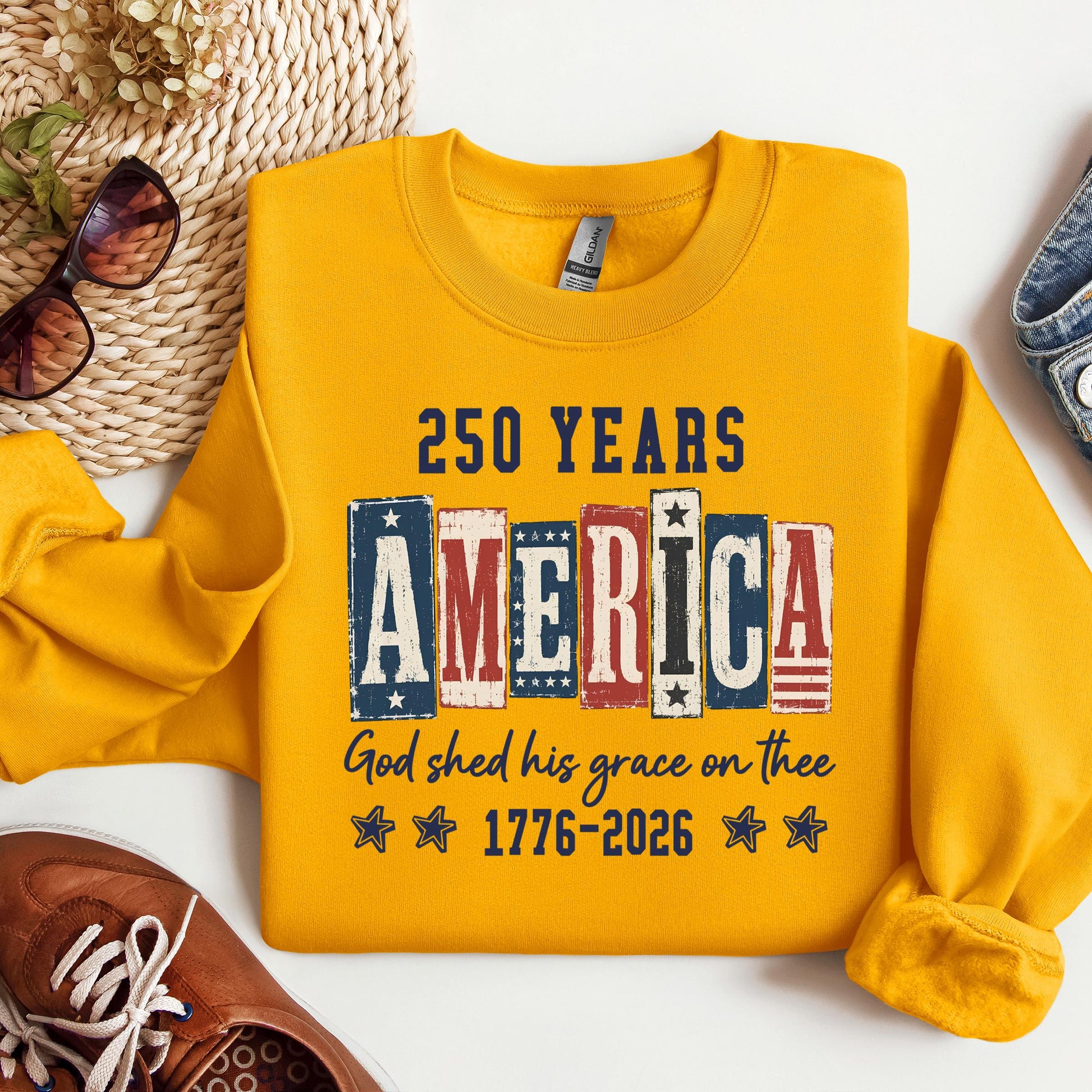 250 Years America God Shed His Grace On Thee 1776 2026 01