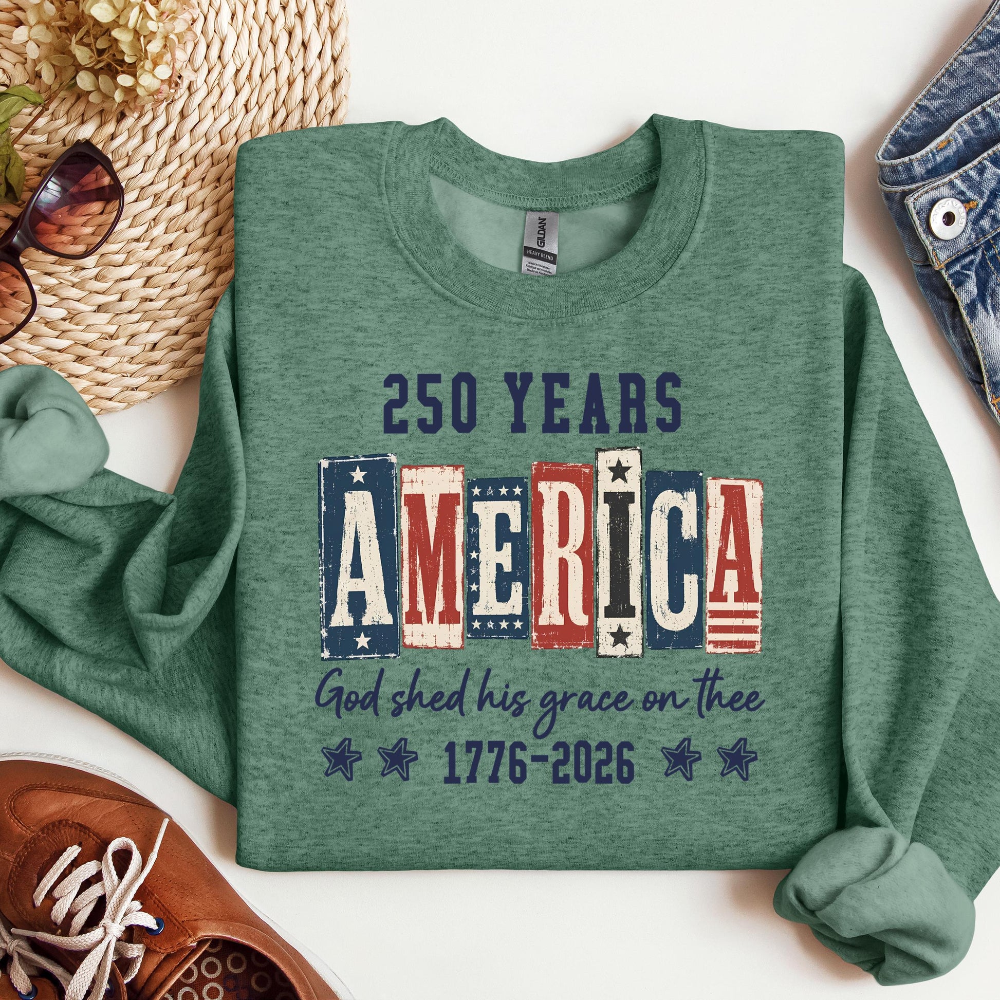 250 Years America God Shed His Grace On Thee 1776 2026 01