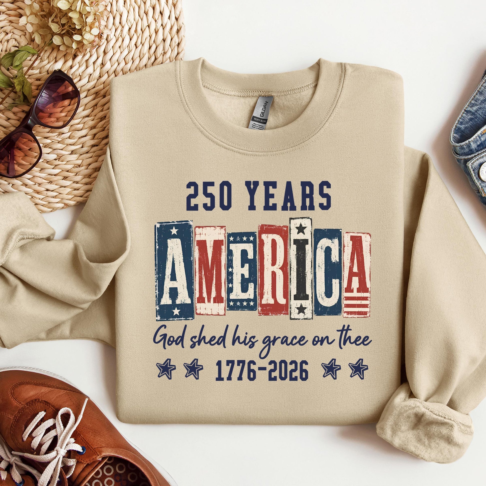 250 Years America God Shed His Grace On Thee 1776 2026 01
