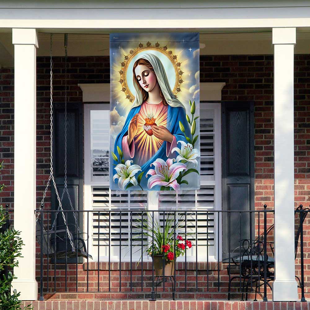 Immaculate Conception Virgin Mary Blessed Virgin Mary Flag
