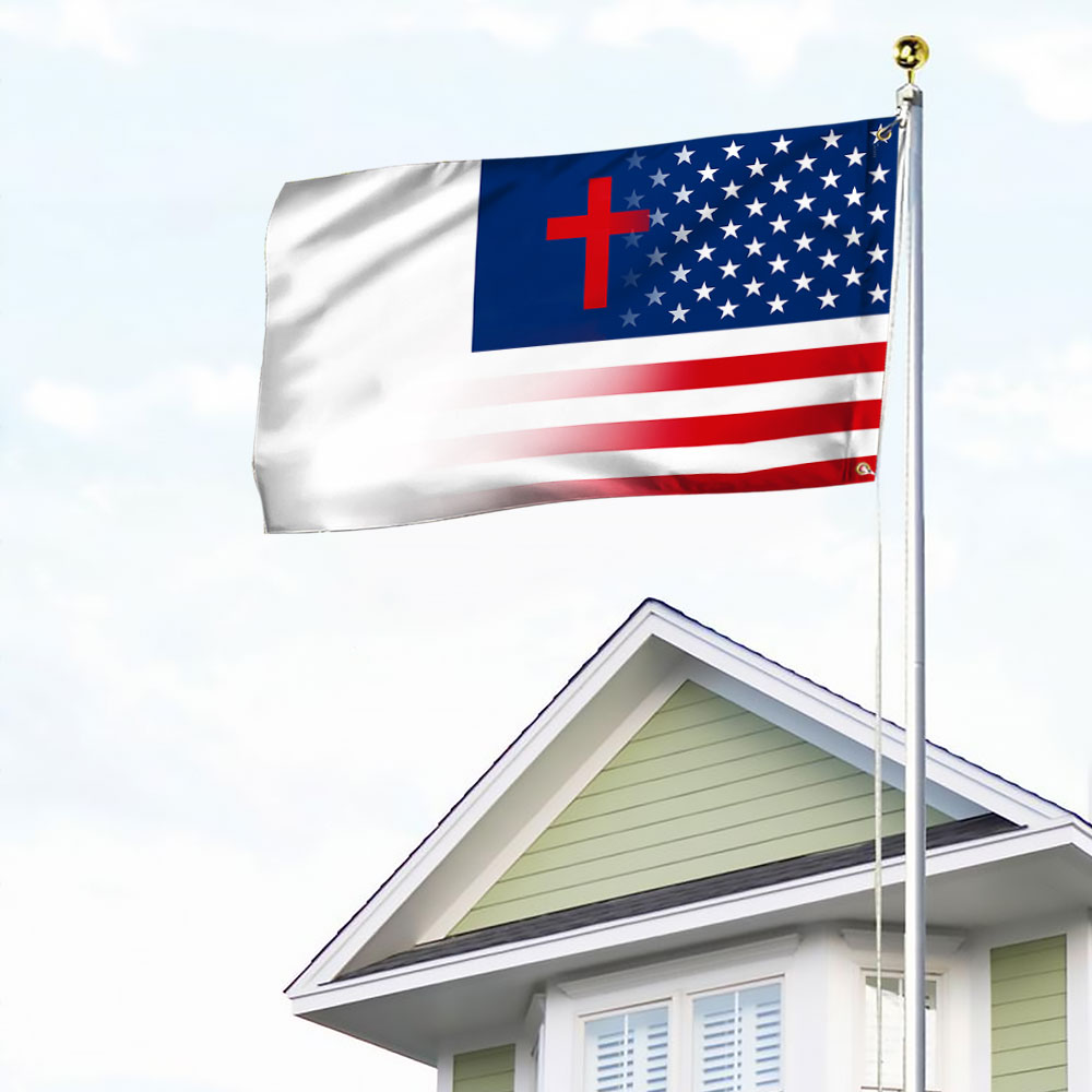 Christian Flag American Christian Grommet Flag