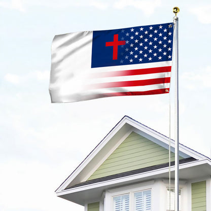 Christian Flag American Christian Grommet Flag