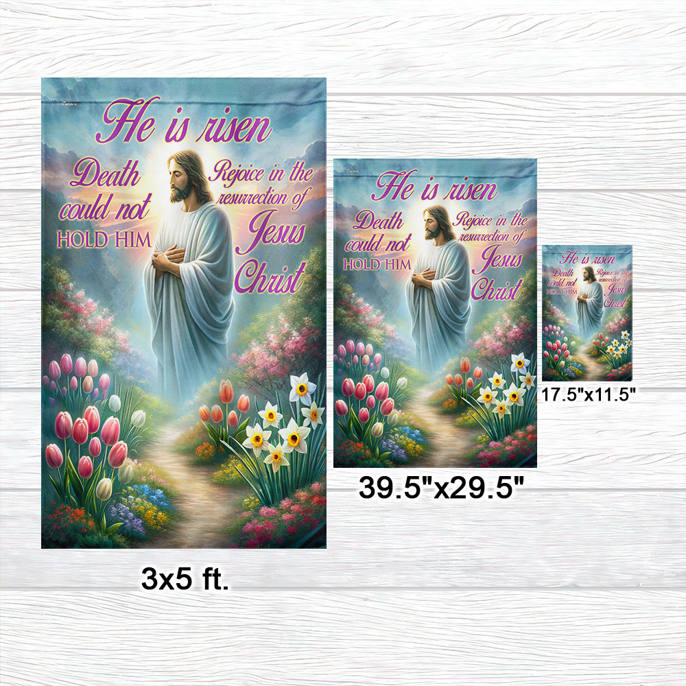 FLAGWIX  Easter Day Jesus Christ He Is Risen Resurrection of Jesus Christ Flag
