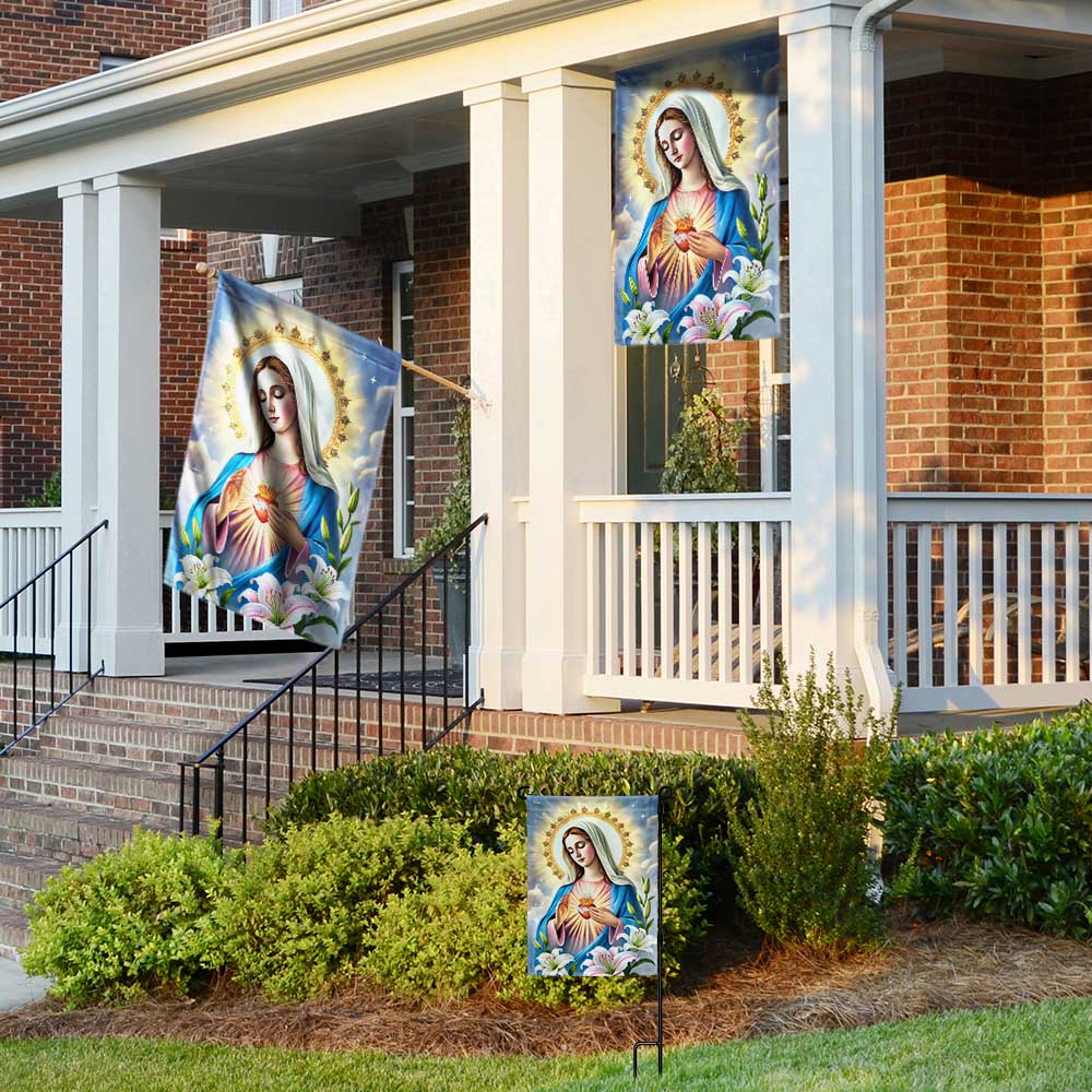 Immaculate Conception Virgin Mary Blessed Virgin Mary Flag