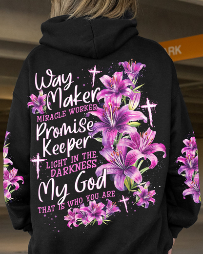 Way Maker Miracle Worker Lilies Hoodie